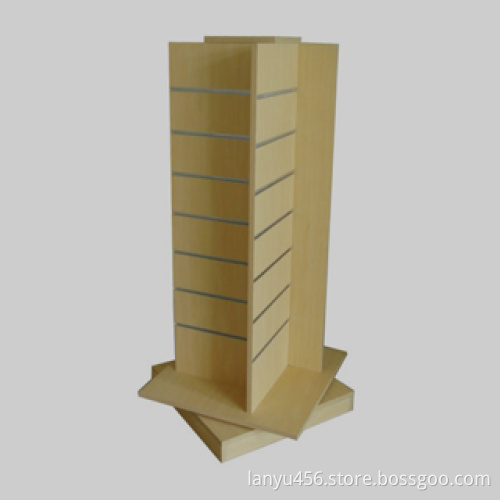 stacking MDF rotating gondola shelving